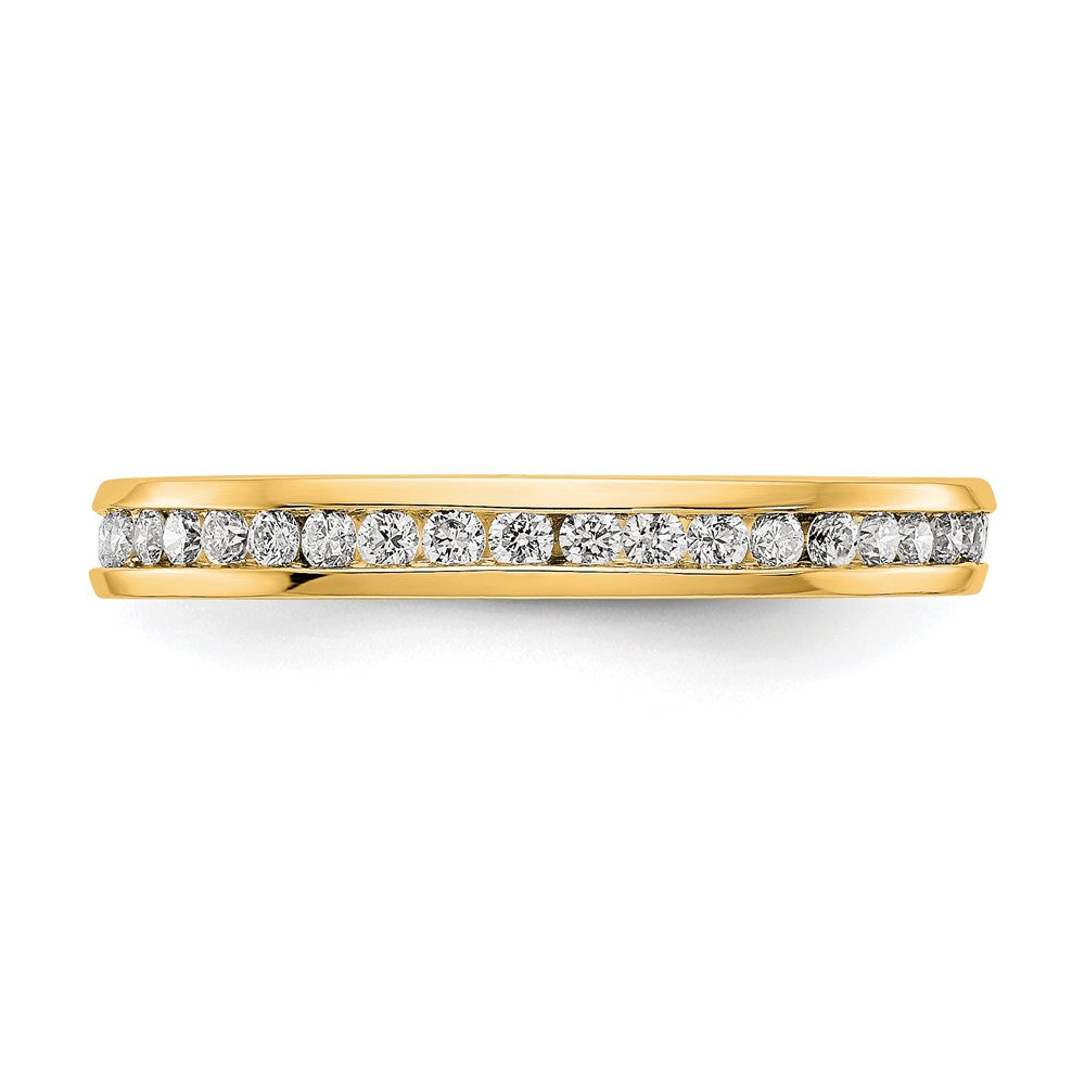 14k 1/2ct Lab Grown Diamond VS/SI+ G+ Comp Channel Set Eternity Band