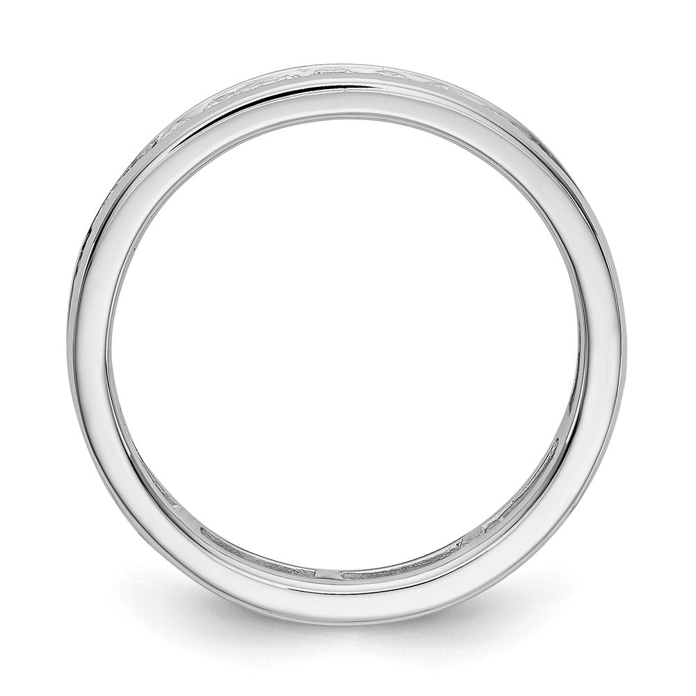 14kw 1ct Lab Grown Diamond VS/SI+ G+ Comp Channel Set Eternity Band