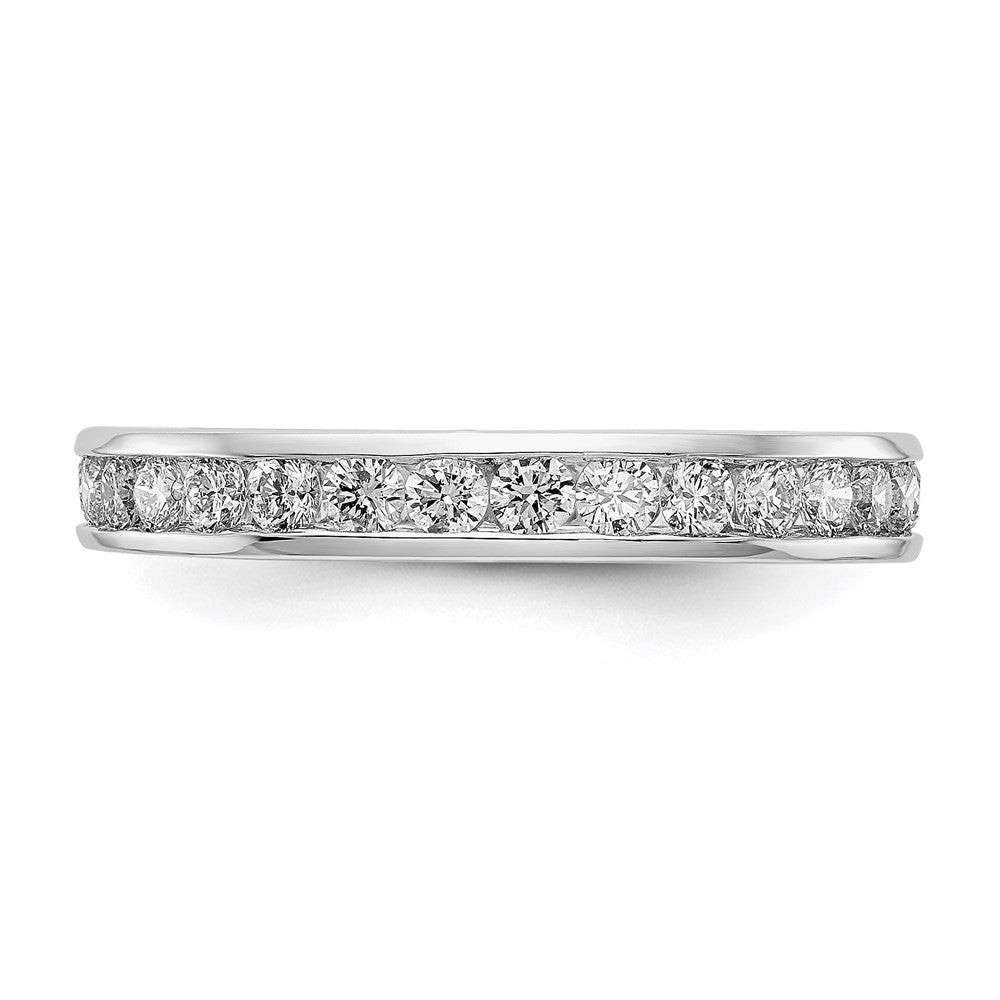 14kw 1ct Lab Grown Diamond VS/SI+ G+ Comp Channel Set Eternity Band