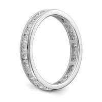 14kw 1ct Lab Grown Diamond VS/SI+ G+ Comp Channel Set Eternity Band