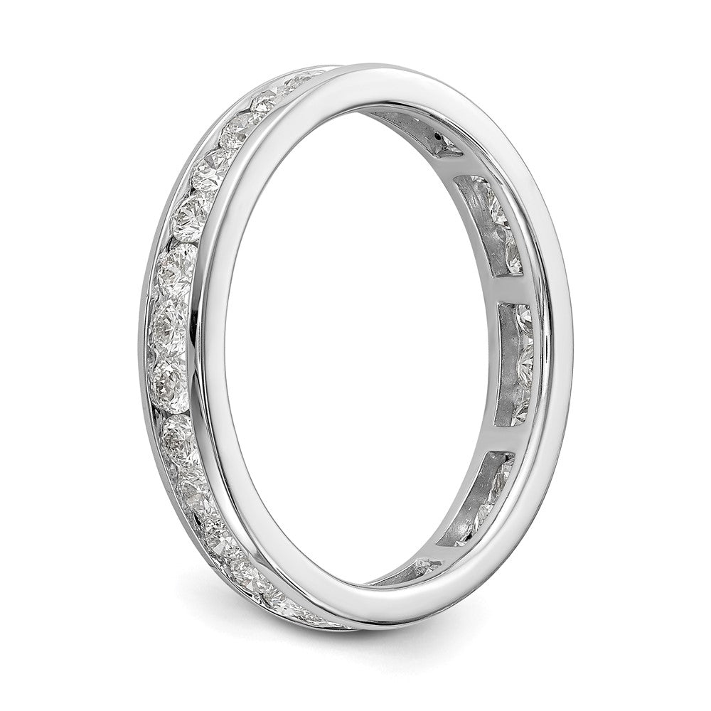 14kw 1ct Lab Grown Diamond VS/SI+ G+ Comp Channel Set Eternity Band