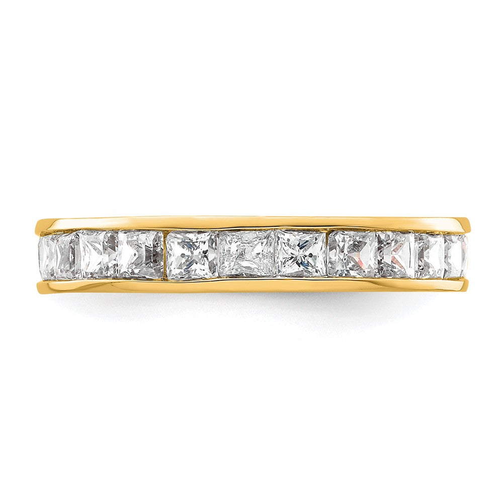 14k 2ct Lab Grown Diamond VS+ F+ Princess Comp Eternity Band