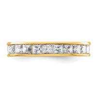 14k 2ct Lab Grown Diamond VS+ F+ Princess Comp Eternity Band