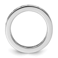 14k White Gold 2ct Lab Grown Diamond VS+ F+ Princess Comp Eternity Band