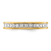 14k 2ct Lab Grown Diamond VS+ F+ Princess Comp Eternity Band