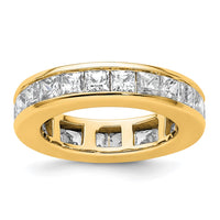 14k 3ct Lab Grown Diamond VS+ F+ Princess Comp Eternity Band
