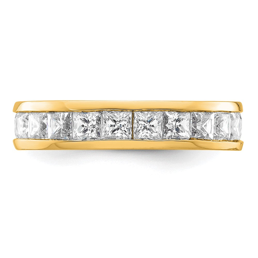 14k 3ct Lab Grown Diamond VS+ F+ Princess Comp Eternity Band