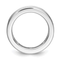 14k White Gold 3ct Lab Grown Diamond VS+ F+ Princess Comp Eternity Band