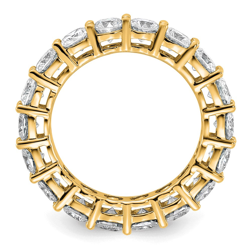 14k 3 5/8ct Lab Grown Diamond VS/SI+ G+ Cushion Comp Eternity Band