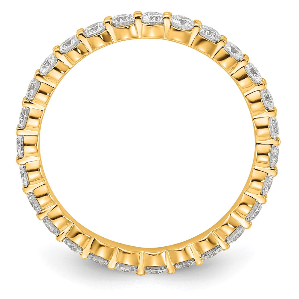 14k 1ct Lab Grown Diamond VS+ F+ Round Comp Eternity Band