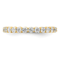 14k 1ct Lab Grown Diamond VS+ F+ Round Comp Eternity Band