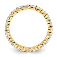 14k 1 1/2ct Lab Grown Diamond VS+ F+ Round Comp Eternity Band