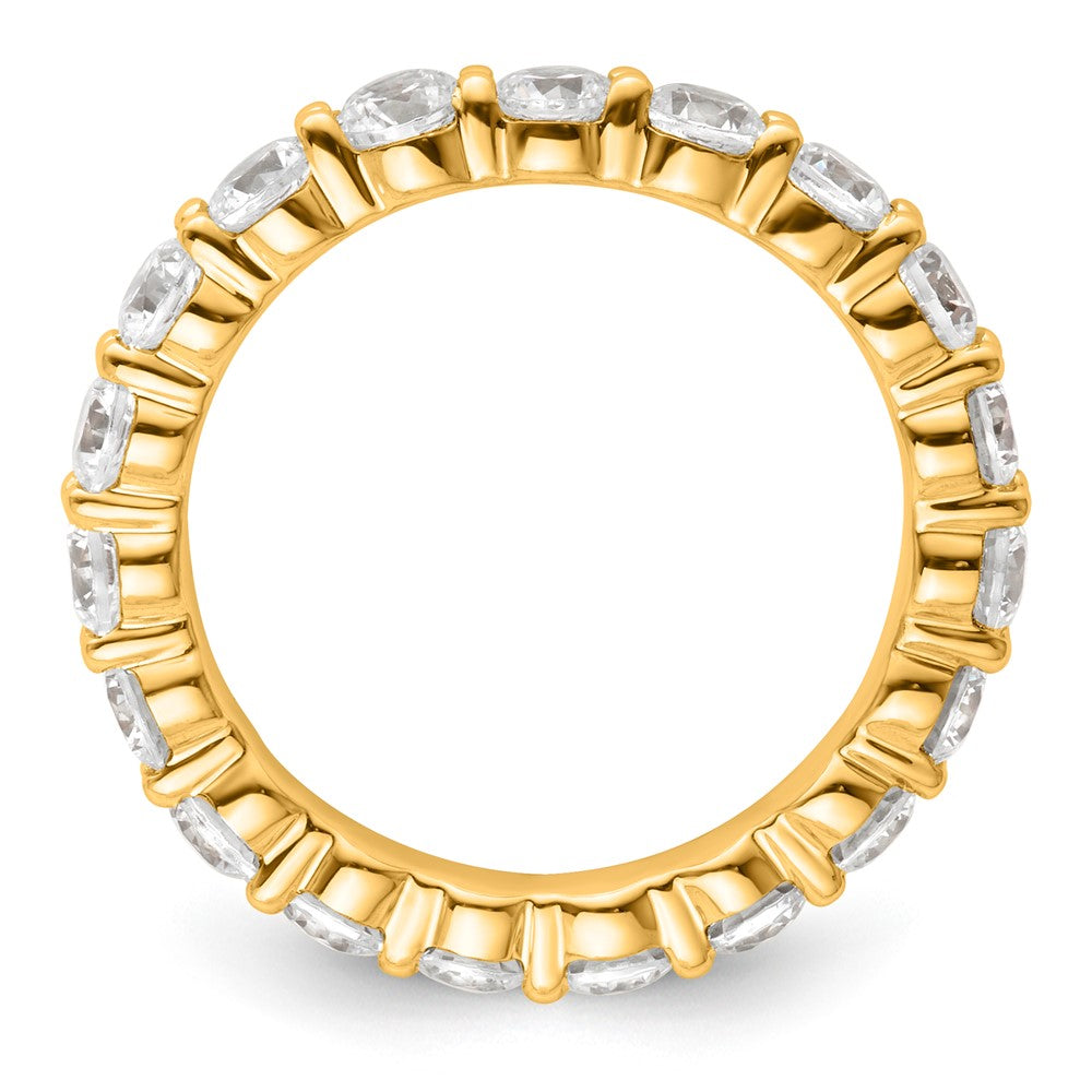 14k 2ct Lab Grown Diamond VS+ F+ Round Comp Channel Set Eternity Band