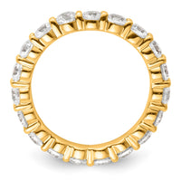 14k 2ct Lab Grown Diamond VS+ F+ Round Comp Channel Set Eternity Band