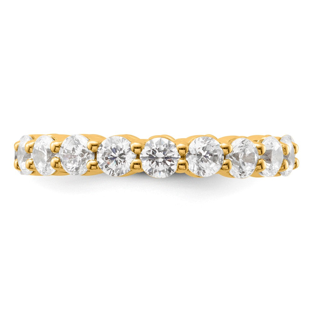 14k 2ct Lab Grown Diamond VS+ F+ Round Comp Channel Set Eternity Band