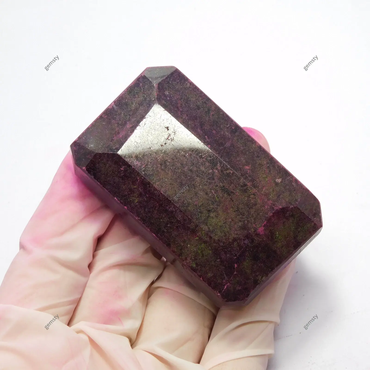 Emerald Cut 638.10 Carat Natural Red Ruby CERTIFIED Excellent Loose Gemstone ABC Jewelery