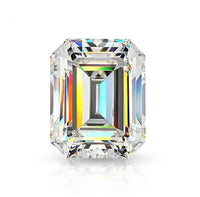 Emerald Shaped Dimond Moissanite With GRA Certificate ABC Jewelries