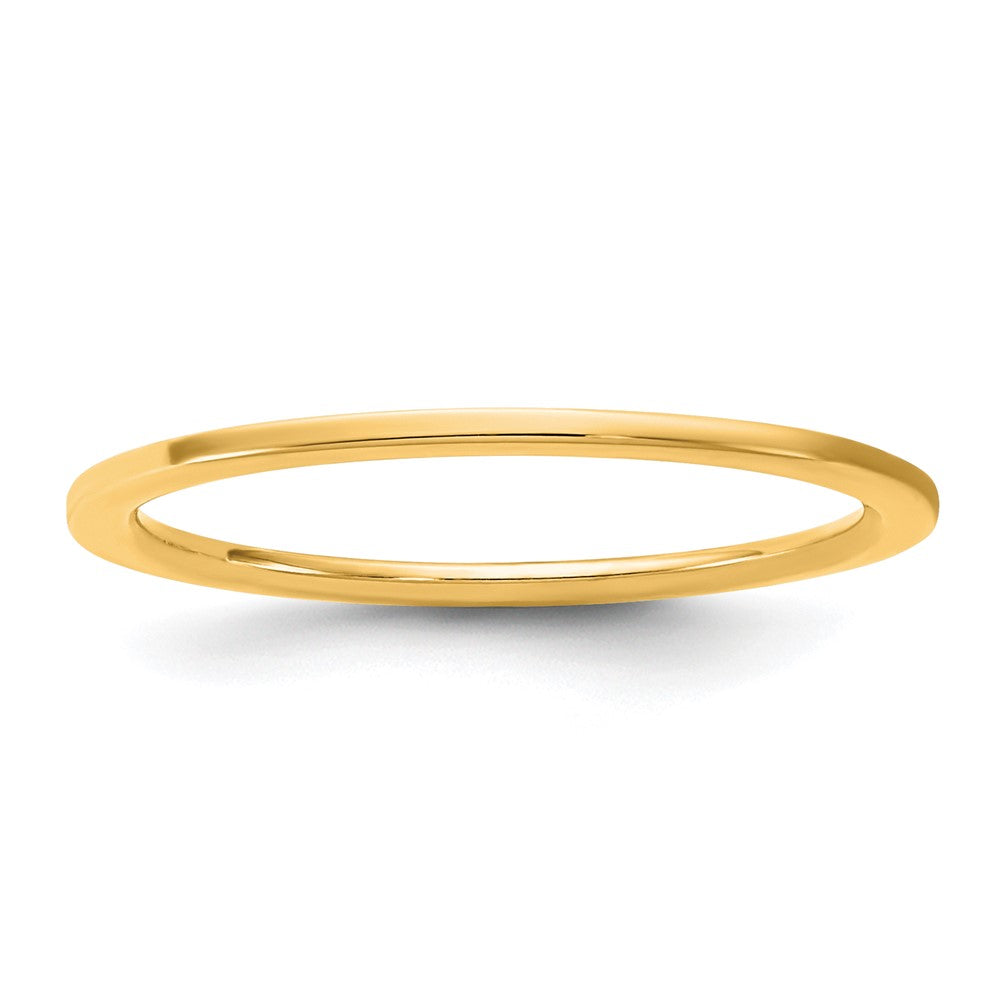 14KY 1mm Standard Flat Comfort Fit Band Size 6.5