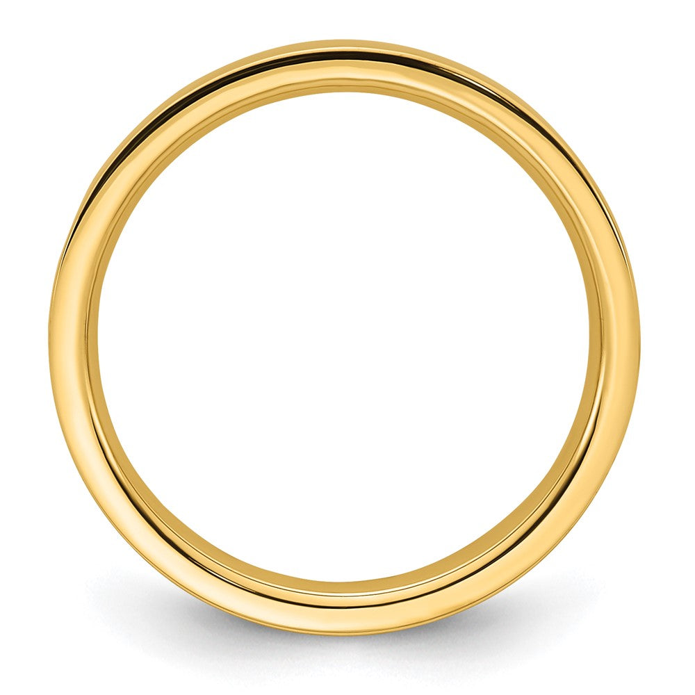 14KY 2.5mm Standard Flat Comfort Fit Band Size 6.5