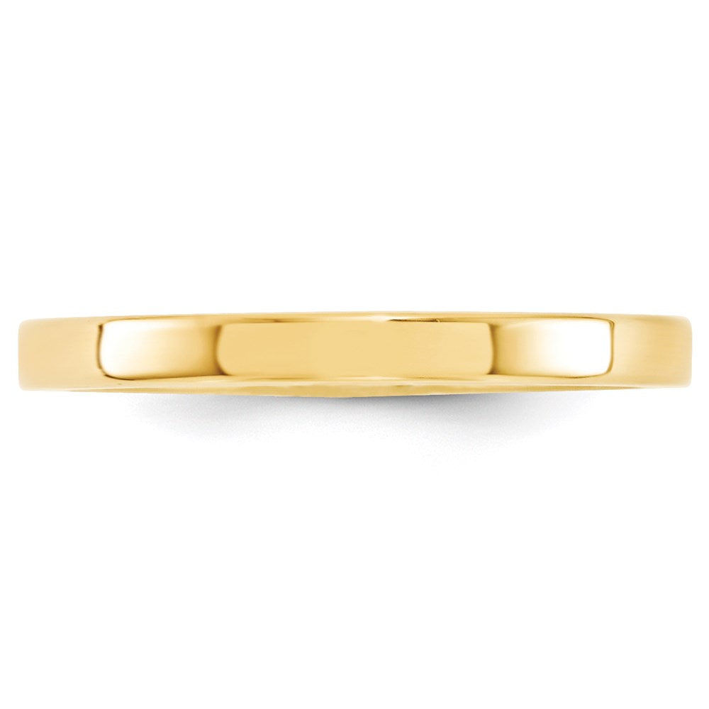14KY 2.5mm Standard Flat Comfort Fit Band Size 12.5