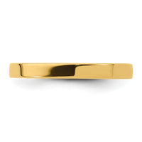 14KY 2.5mm Standard Flat Comfort Fit Band Size 7