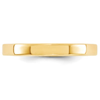 14KY 3mm Standard Flat Comfort Fit Band Size 5