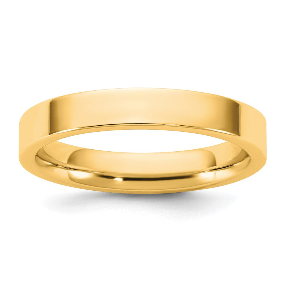 14KY 3.5mm Standard Flat Comfort Fit Band Size 9.5