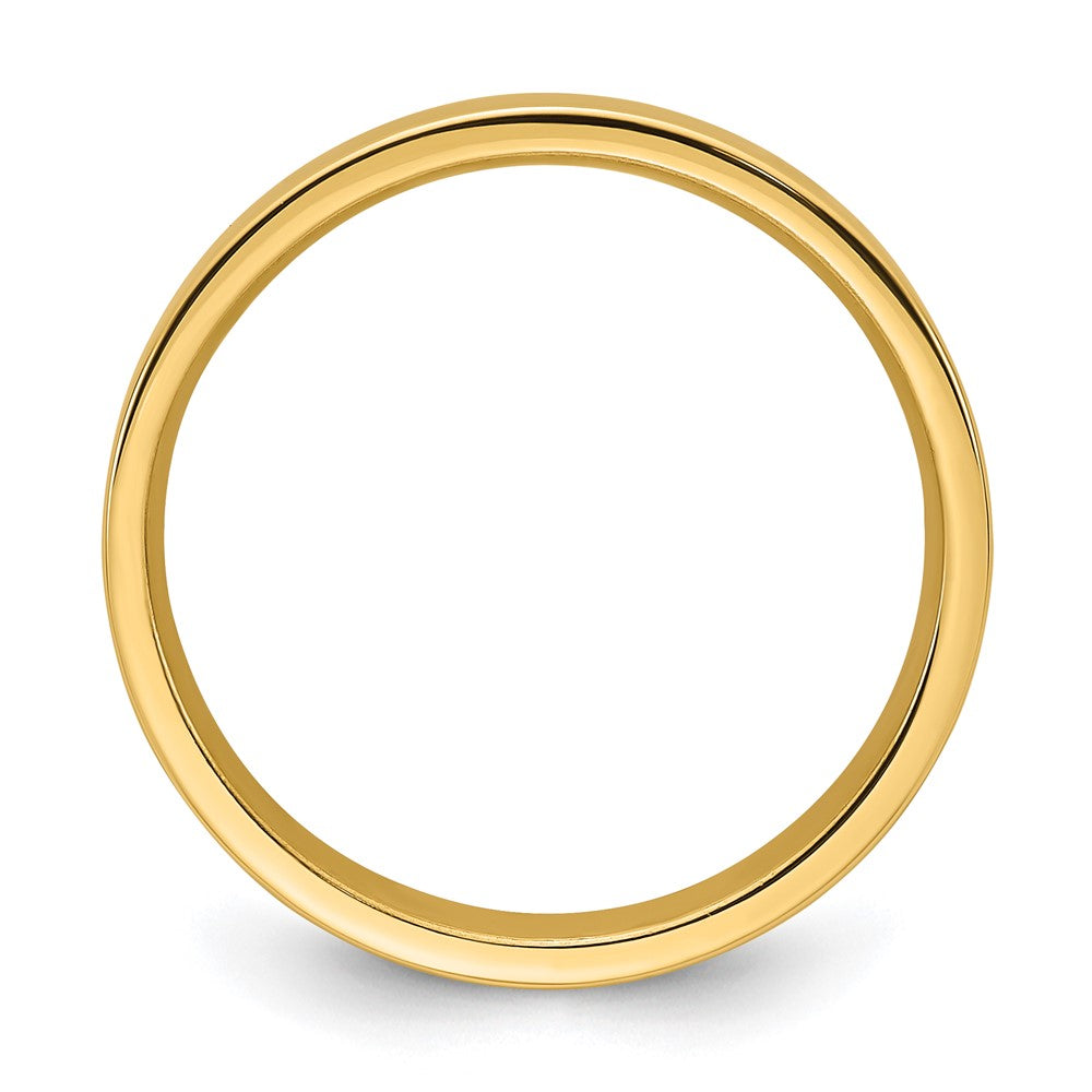 14KY 4mm Standard Flat Comfort Fit Band Size 4