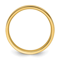 14KY 4mm Standard Flat Comfort Fit Band Size 6