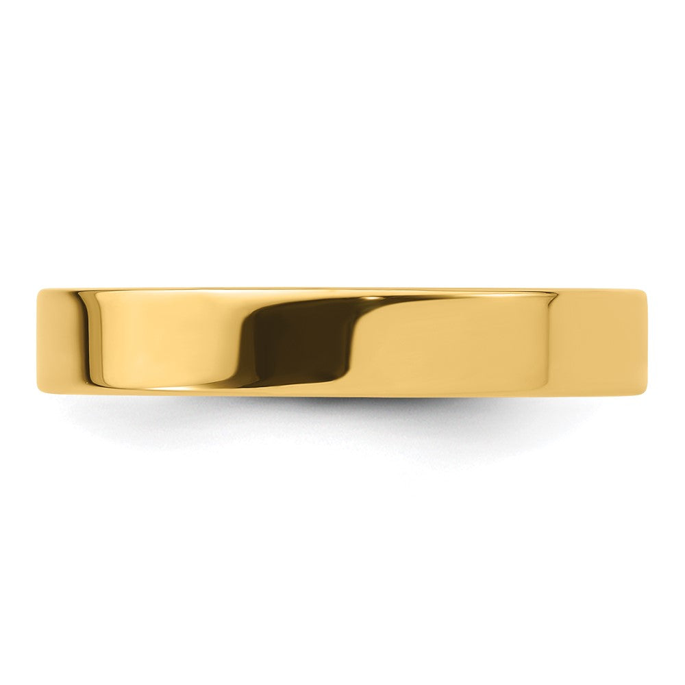 14KY 4mm Standard Flat Comfort Fit Band Size 9