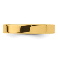14KY 4mm Standard Flat Comfort Fit Band Size 11