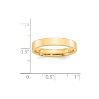 14KY 4mm Standard Flat Comfort Fit Band Size 12