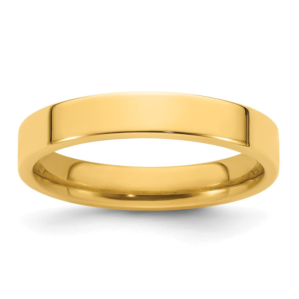 14KY 4mm Standard Flat Comfort Fit Band Size 4