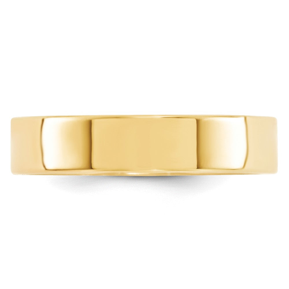 14KY 5mm Standard Flat Comfort Fit Band Size 8.5