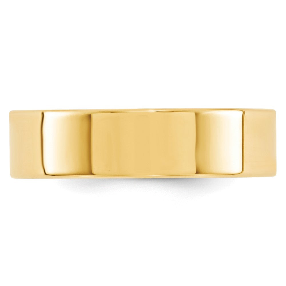 14KY 6mm Standard Flat Comfort Fit Band Size 7.5