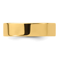 14KY 6mm Standard Flat Comfort Fit Band Size 10.5