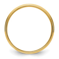 14KY 6mm Flat with Step Edge Band Size 10.5