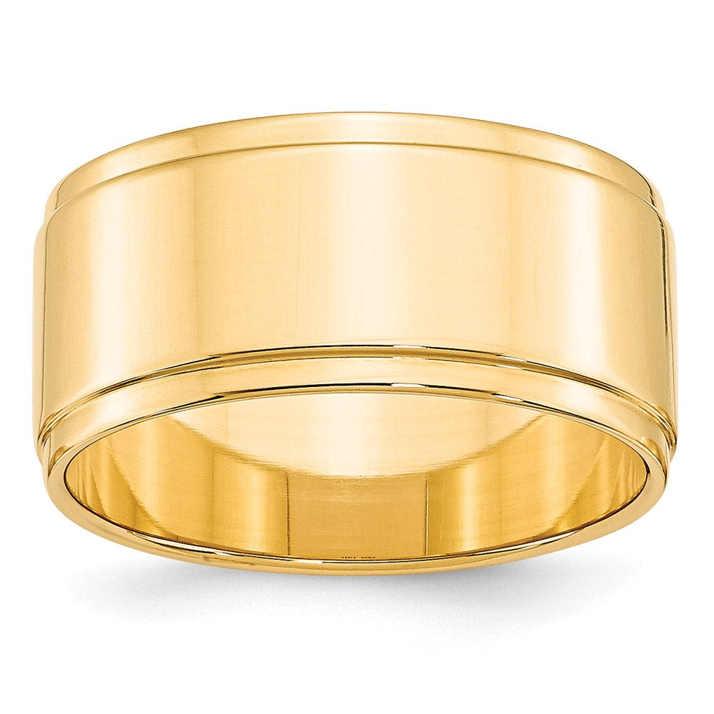 14KY 10mm Flat with Step Edge Band Size 12