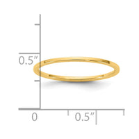 14KY 1mm LTW Flat Band Size 5.5