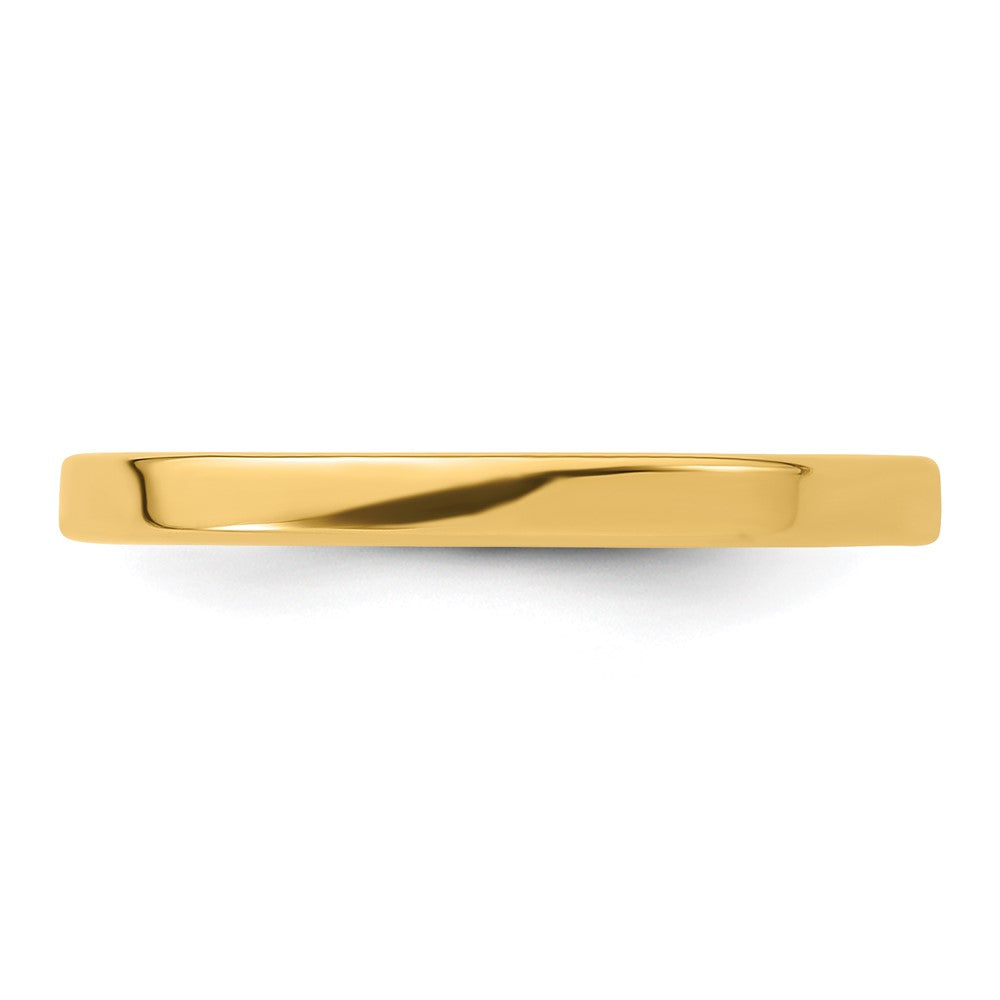 14KY 2mm LTW Flat Band Size 9.5