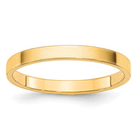 14KY 2mm LTW Flat Band Size 9.5