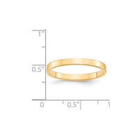 14KY 2.5mm LTW Flat Band Size 4.5