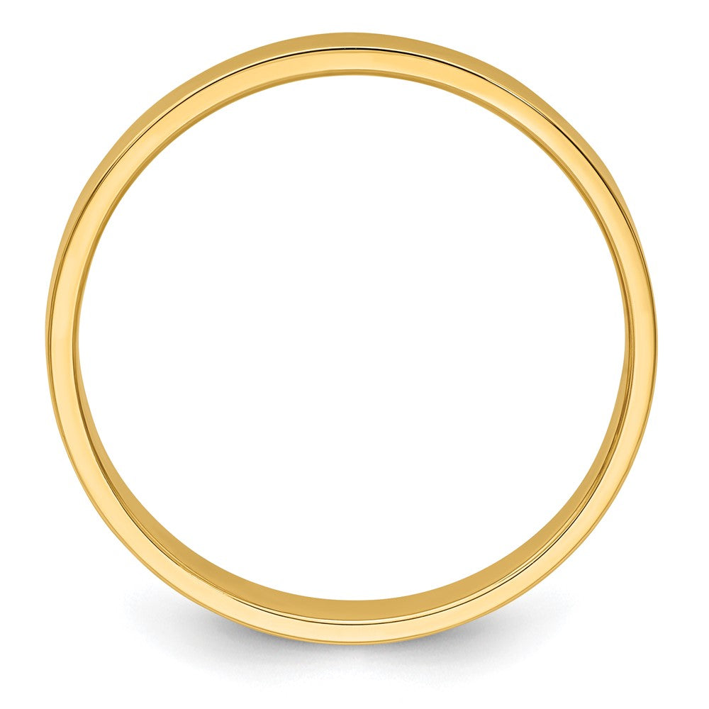 14KY 3mm LTW Flat Band Size 6