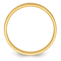 14KY 3mm LTW Flat Band Size 8
