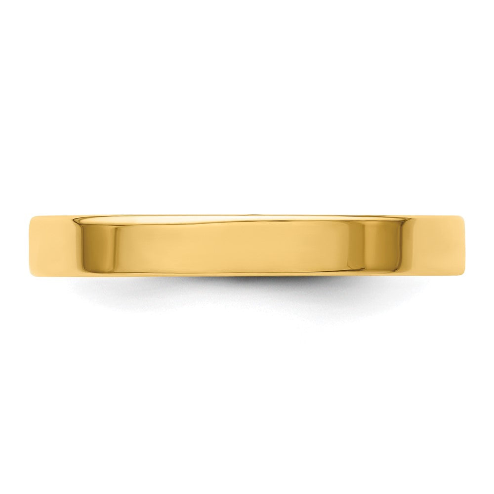 14KY 3mm LTW Flat Band Size 4