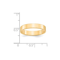 14KY 4mm LTW Flat Band Size 12