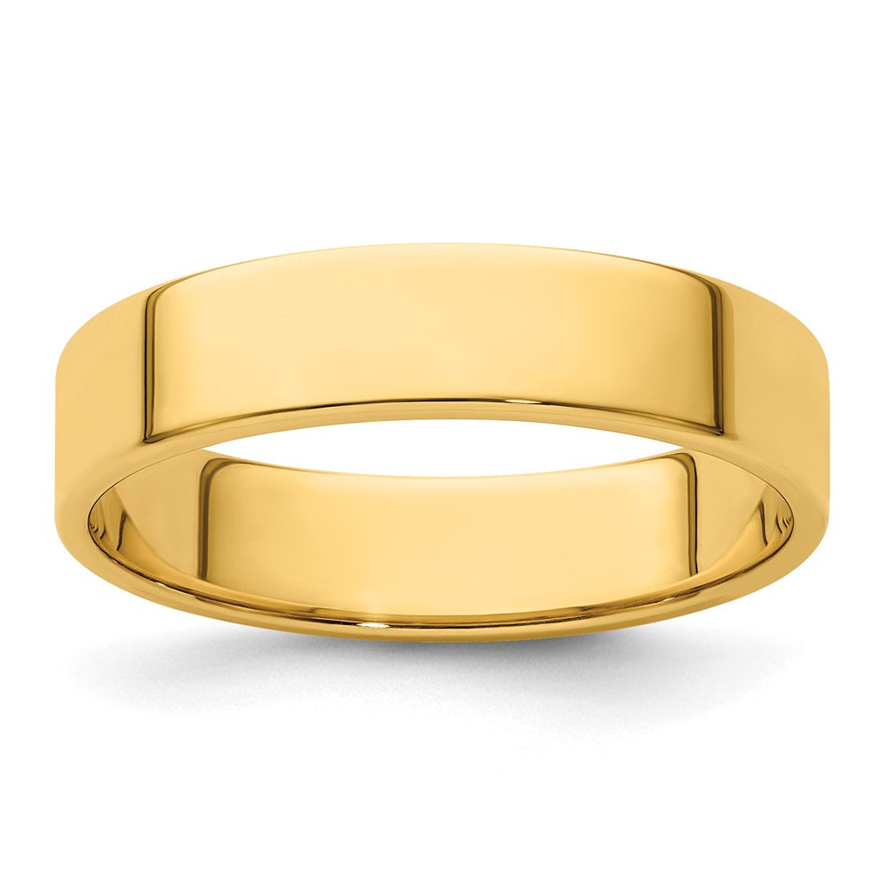 14KY 5mm LTW Flat Band Size 5