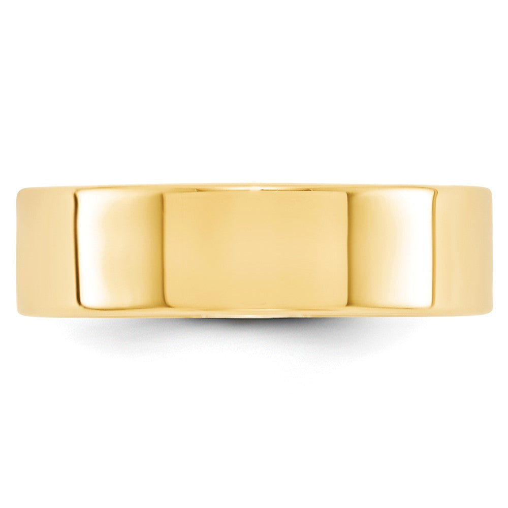 14KY 6mm LTW Flat Band Size 7.5
