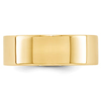 14KY 7mm LTW Flat Band Size 7