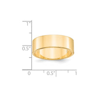 14KY 7mm LTW Flat Band Size 5